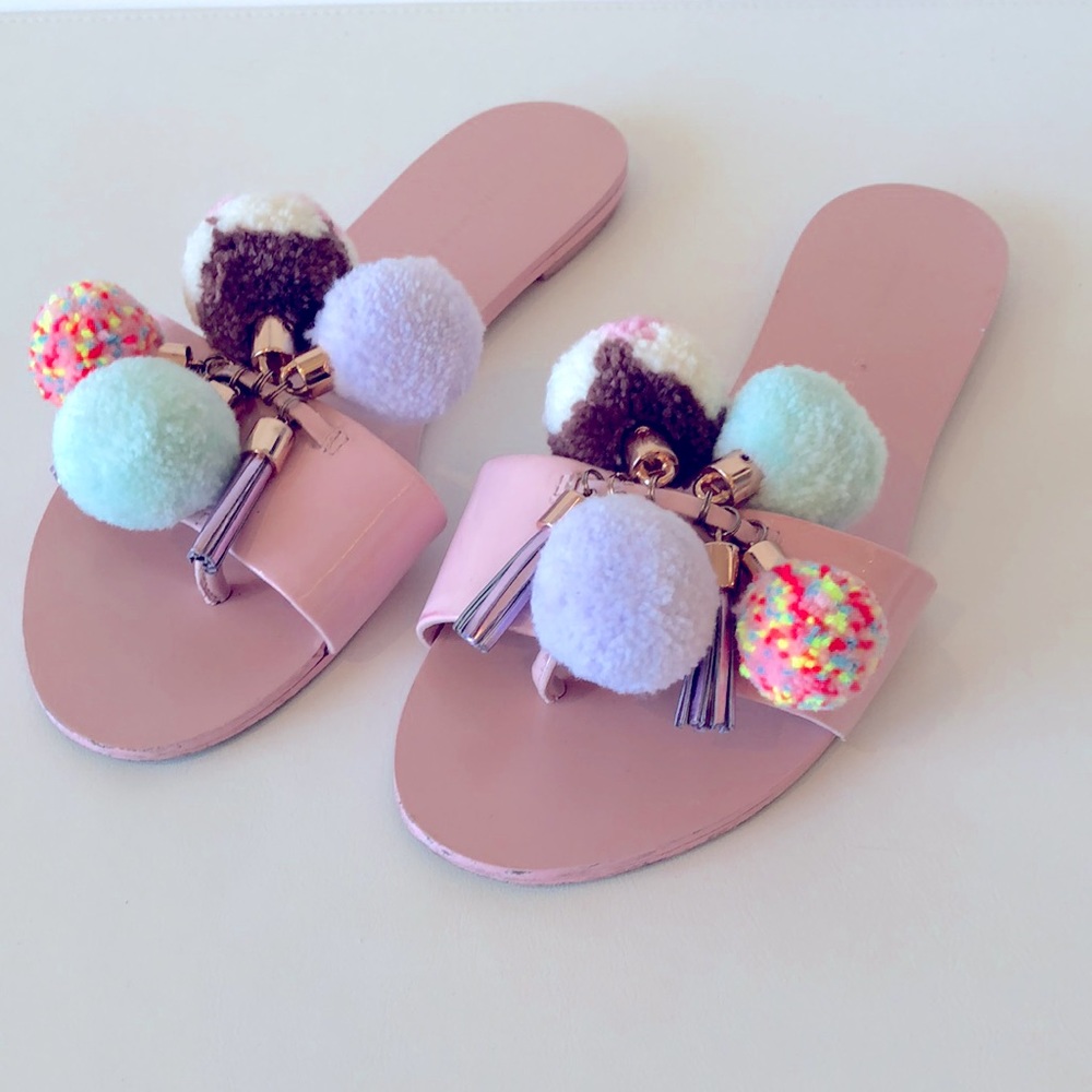 💜HP💜Sophia Webster pom pom sandals